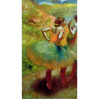 cuadros de retrato - Cuadro -Las bailarinas de las faldas verdes-