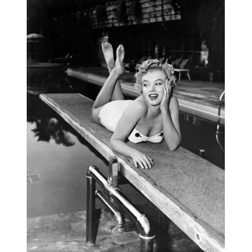 Comprar cuadro, Marilyn Monroe recostada en un trampolín en California, 1953