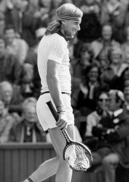 Bjorn Borg, tenista sueco, en Wimbledon el 24 de junio de 1980