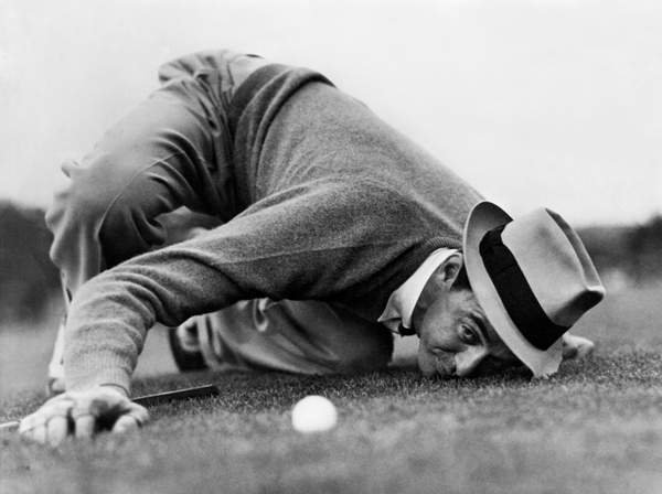 Sam Snead se baja, Augusta, Georgia, EE. UU., 1939
