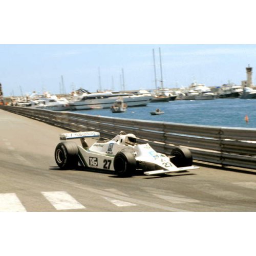 Alan Jones conduciendo un Williams FW07, 1979