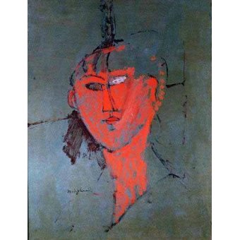 cuadros de retrato - Cuadro -La cabeza roja-