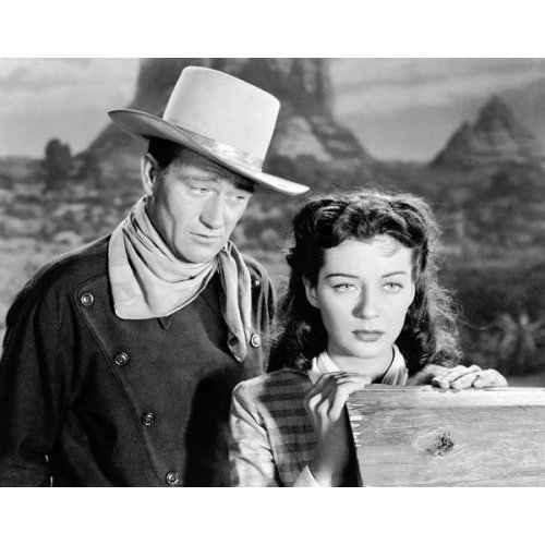 John Wayne y Gail Russell