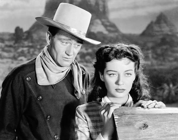 John Wayne y Gail Russell