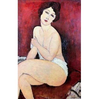 cuadros de retrato - Cuadro -Large Seated Nude-