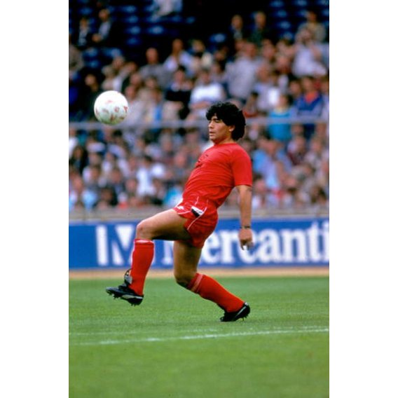 Futbolista argentino Diego Maradona en 1982