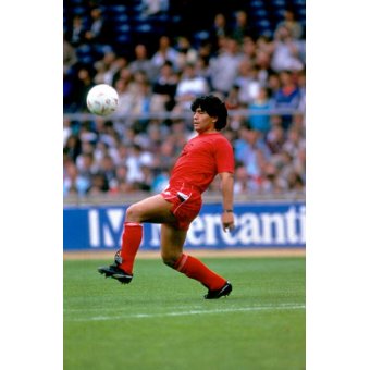 Futbolista argentino Diego Maradona en 1982