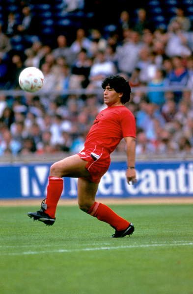 Futbolista argentino Diego Maradona en 1982