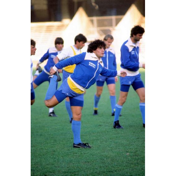 Futbolista argentino Diego Maradona en 1985