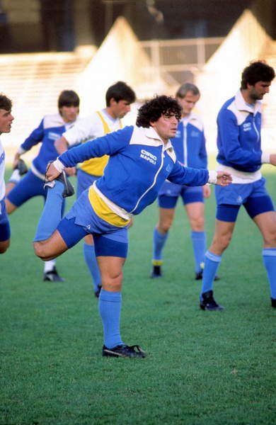 Futbolista argentino Diego Maradona en 1985