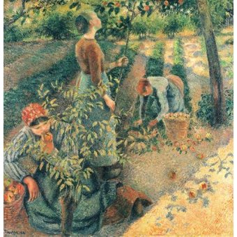 cuadros de retrato - Cuadro -Las recolectoras de manzanas-