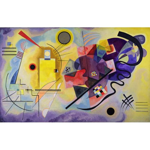 Cuadro -Moderno Yellow, Red, Blue, 1925, Kandinsky, Wassily