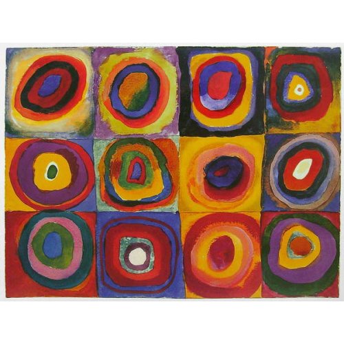 Cuadro -Abstracto Concentric Circles, 1913, Kandinsky, Wassily