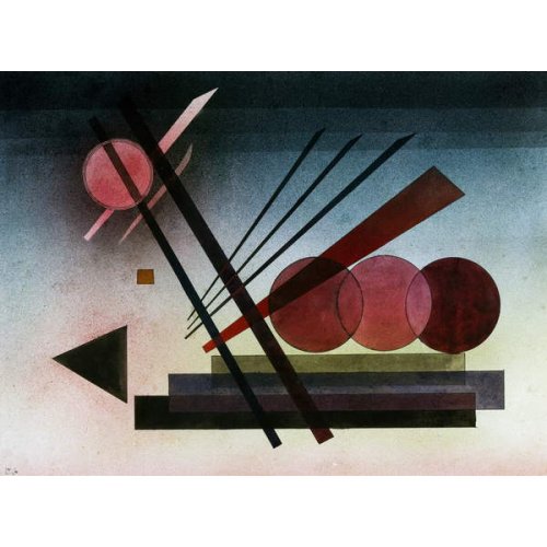 Cuadro -Abstracto Schwebende Kraft, 1928, Kandinsky, Wassily