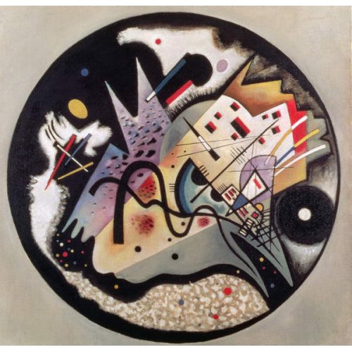 Cuadro -Abstracto In the Black Circle, 1923, Kandinsky, Wassily