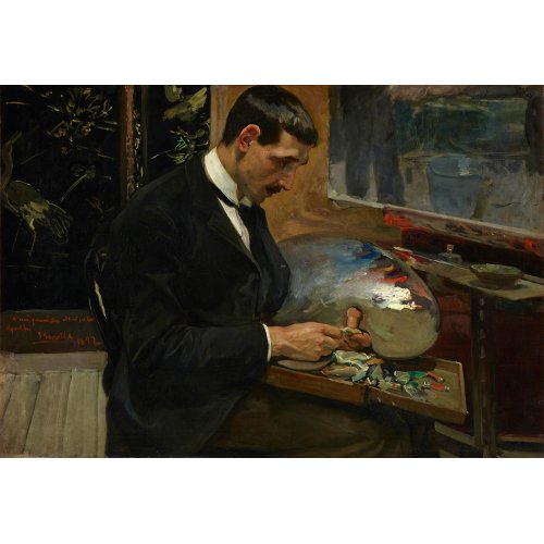 Cuadro - Retrato de Agustin Otermin, 1892, Joaquin Sorolla