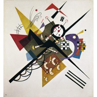 Cuadro -Abstracto Sobre blanco II, 1923 (óleo sobre lienzo), Kandinsky, Wassily