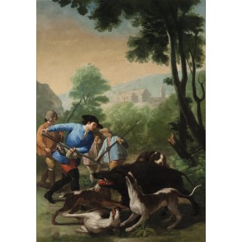 Cuadro -La caza del jabalí, 1775-, Francisco de Goya y Lucientes