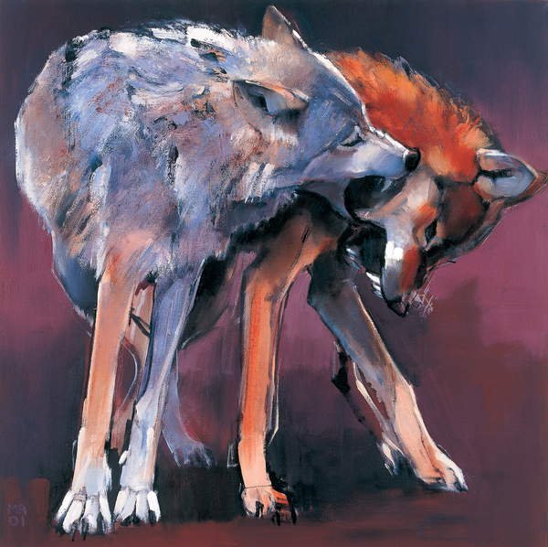 Two Wolves, 2001, Adlington, Mark