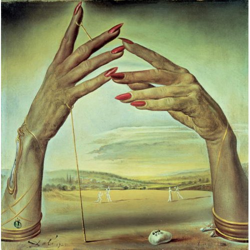 Retrato de una mujer apasionada (Las manos), 1945, de Salvador Dalí