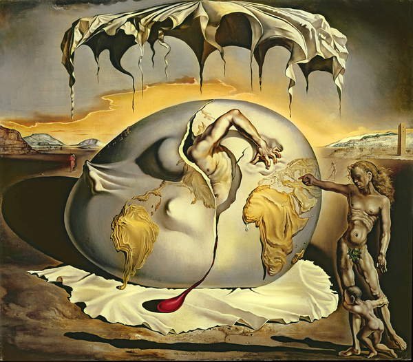 Niño geopolítico contemplando el nacimiento del hombre nuevo, 1943, de Salvador Dalí