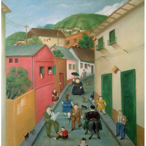 La calle, 1987, de Fernando Botero