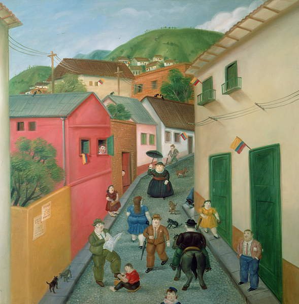 La calle, 1987, de Fernando Botero