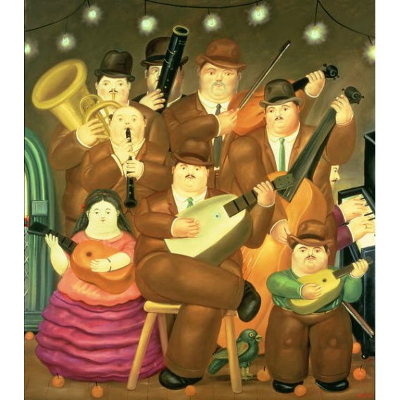 Los músicos, 1979, de Fernando Botero