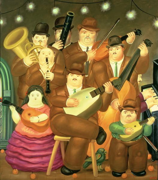 Los músicos, 1979, de Fernando Botero