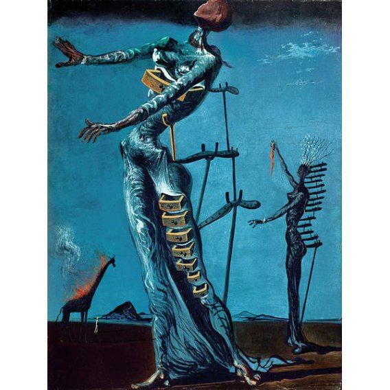 Jirafa llameante, 1936-37, Salvador Dalí