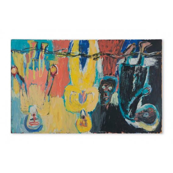 El coro del puente, 1983, Georg Baselitz