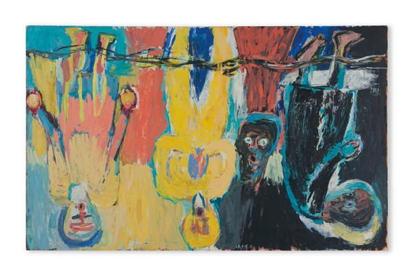 El coro del puente, 1983, Georg Baselitz