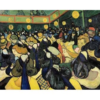 cuadros de retrato - Cuadro -La sala de baile en Arles-