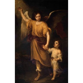 Cuadro Religioso -Angel de la Guarda-, Bartolome Esteban Murillo