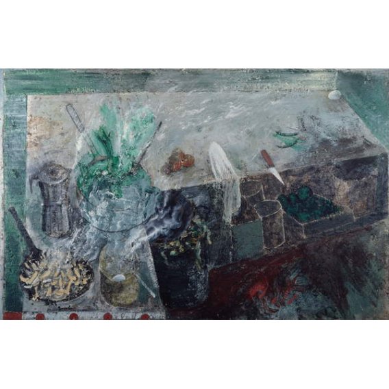 Cocina con cafetera, 1985, Miquel Barceló