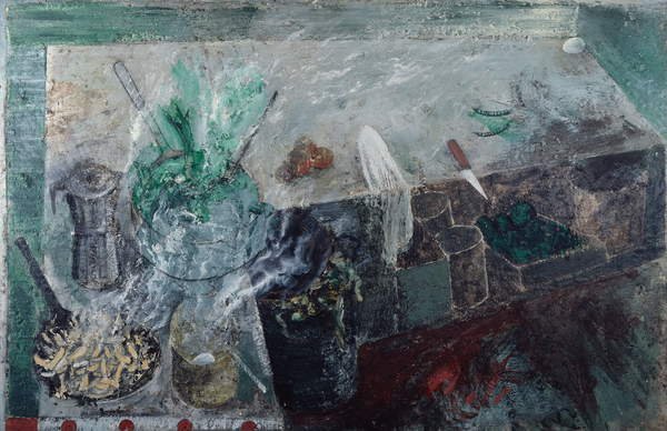 Cocina con cafetera, 1985, Miquel Barceló