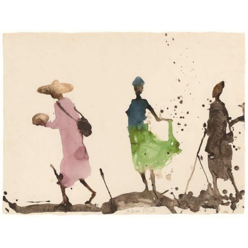 Mercado Sangha, Falda Verde, 2000, Miquel Barceló
