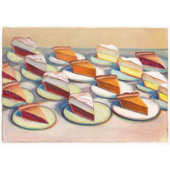 Dieciséis pasteles, 1965, Wayne Thiebaud