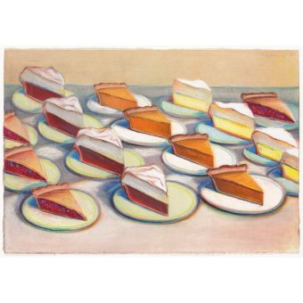 Dieciséis pasteles, 1965, Wayne Thiebaud