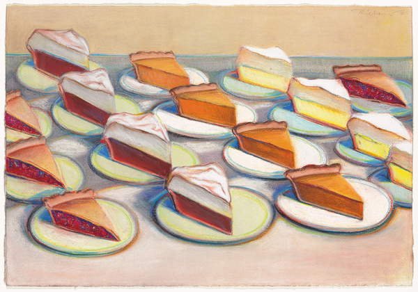 Dieciséis pasteles, 1965, Wayne Thiebaud