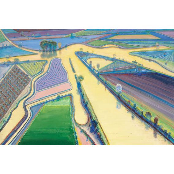 Agua delta, 2003, Wayne Thiebaud