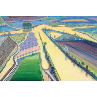 Agua delta, 2003, Wayne Thiebaud