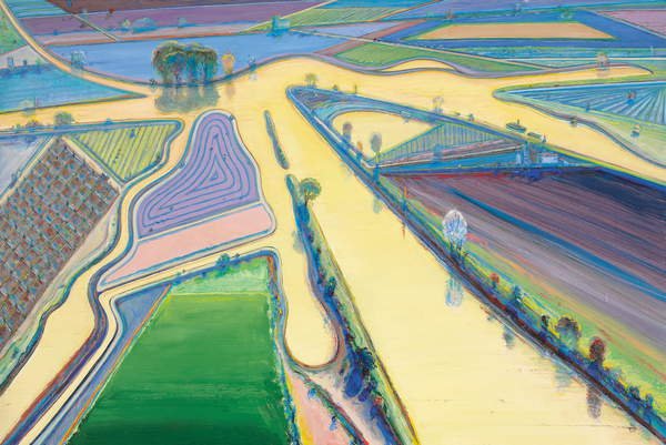 Agua delta, 2003, Wayne Thiebaud