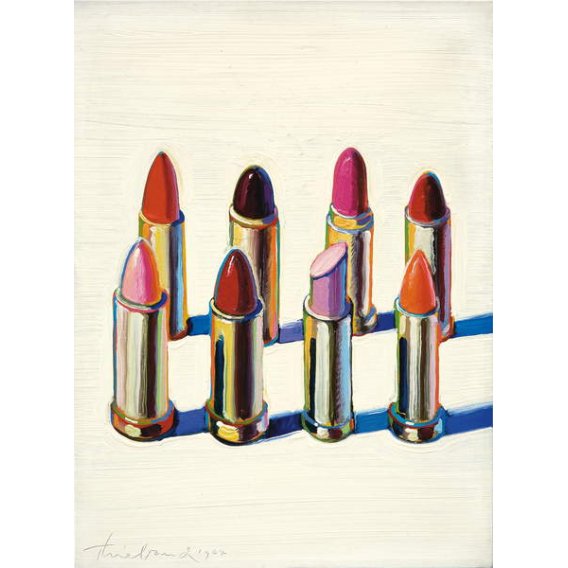 Barras de labios, 1964, Wayne Thiebaud