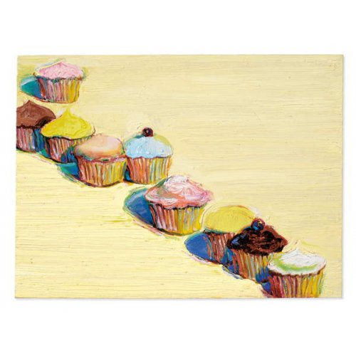 Nueve pastelitos, 2009, Wayne Thiebaud
