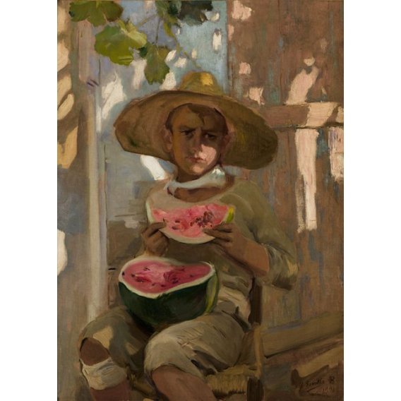 Cuadro - Niño comiendo sandía, 1920, Joaquin Sorolla