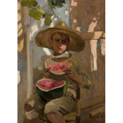Cuadro - Niño comiendo sandía, 1920, Joaquin Sorolla
