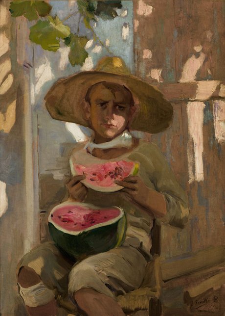 Cuadro - Niño comiendo sandía, 1920, Joaquin Sorolla