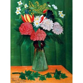 cuadros de flores - Cuadro -Flores en un jarrón-