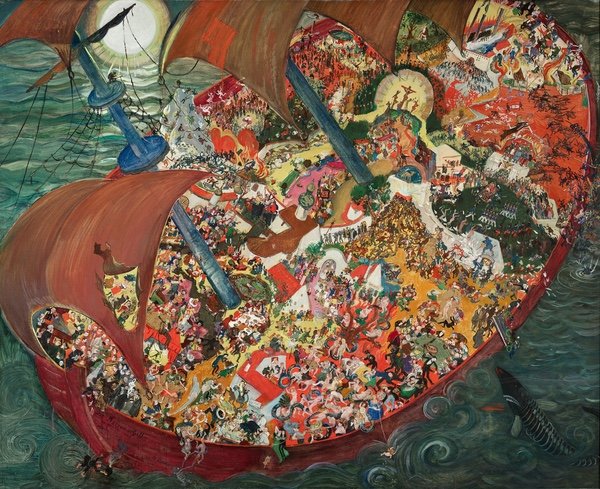 Comprar Cuadro - El barco de los locos, 1922,  Laske, Oskar